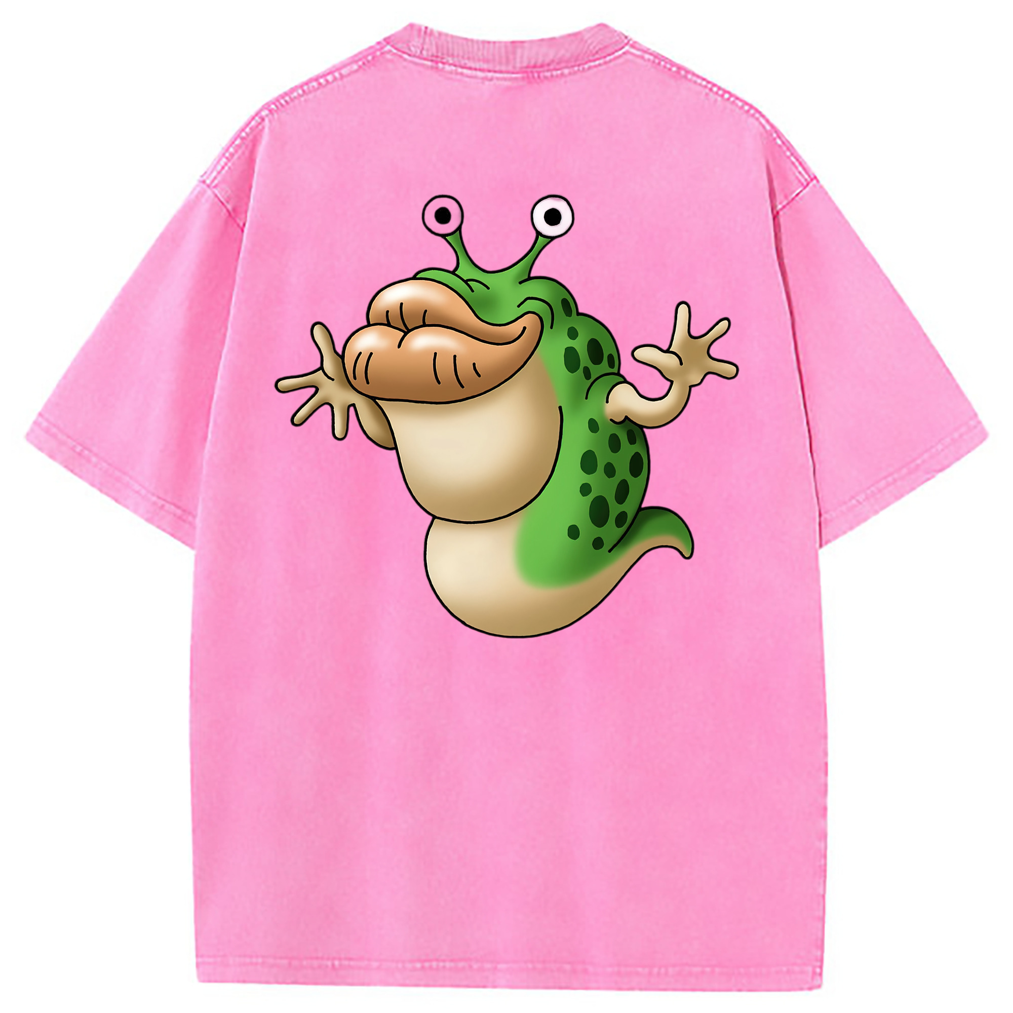 （画像用） ドラゴンクエスト Doragon Kuesuto Dragon Quest 綿100% ヴィンテージ風 半袖Tシャツ（背面プリント）